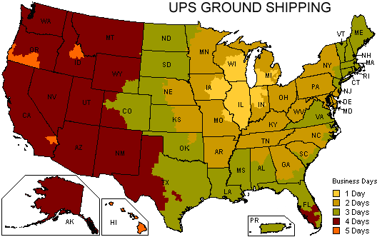 Ground Shipping from Hickory, Illinois