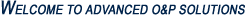 Welcome to Advanced O&P Solutions